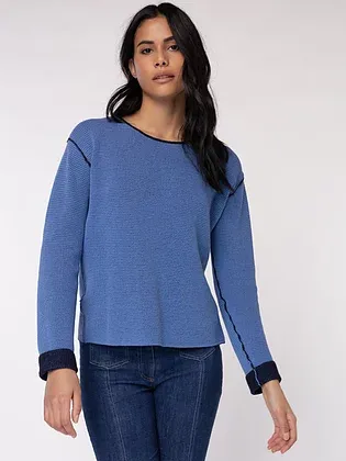 Alashan Cashmere | Plaited Reversible Pullover | Women's