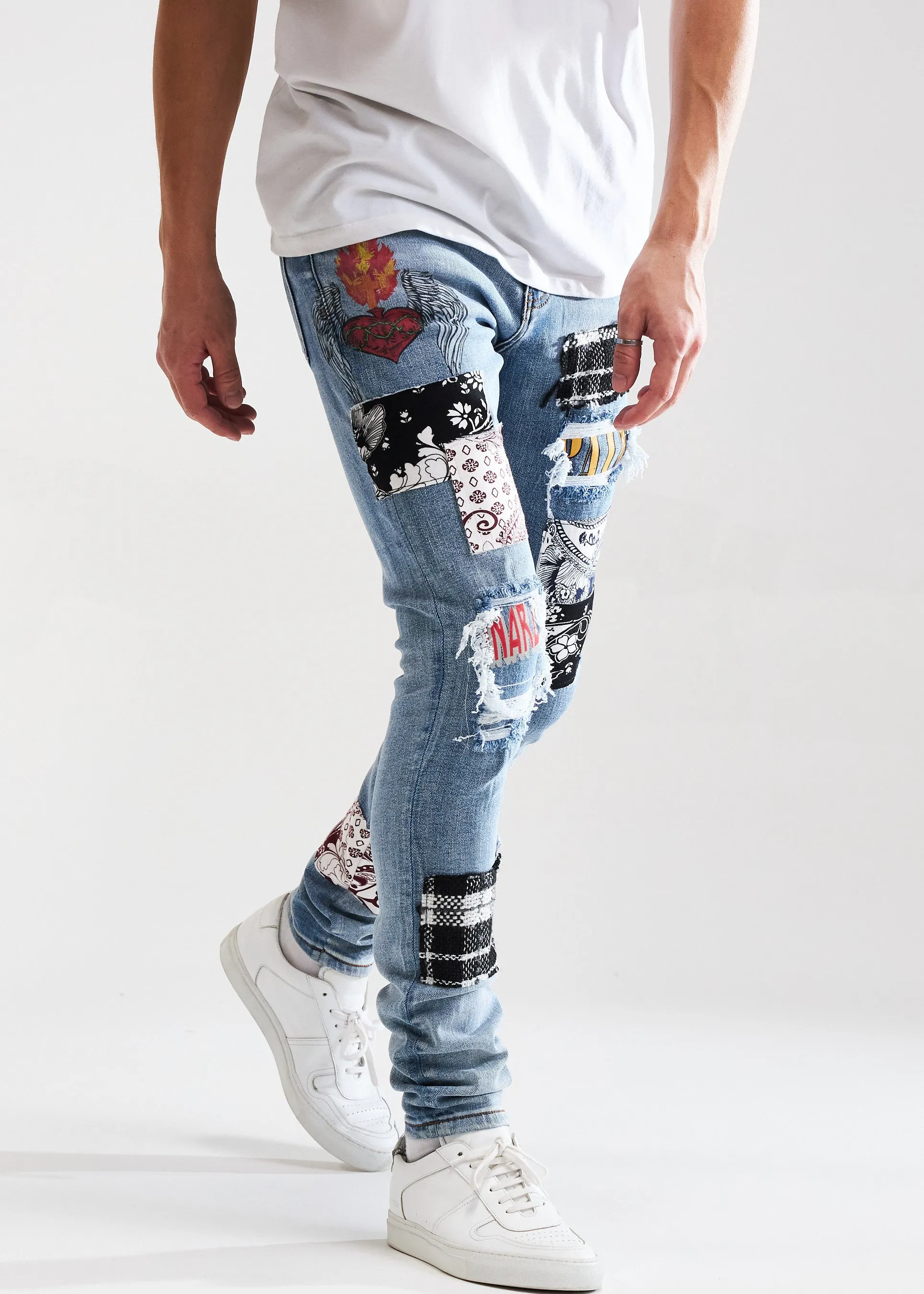 Arcadia Denim (Blue Patchwork)