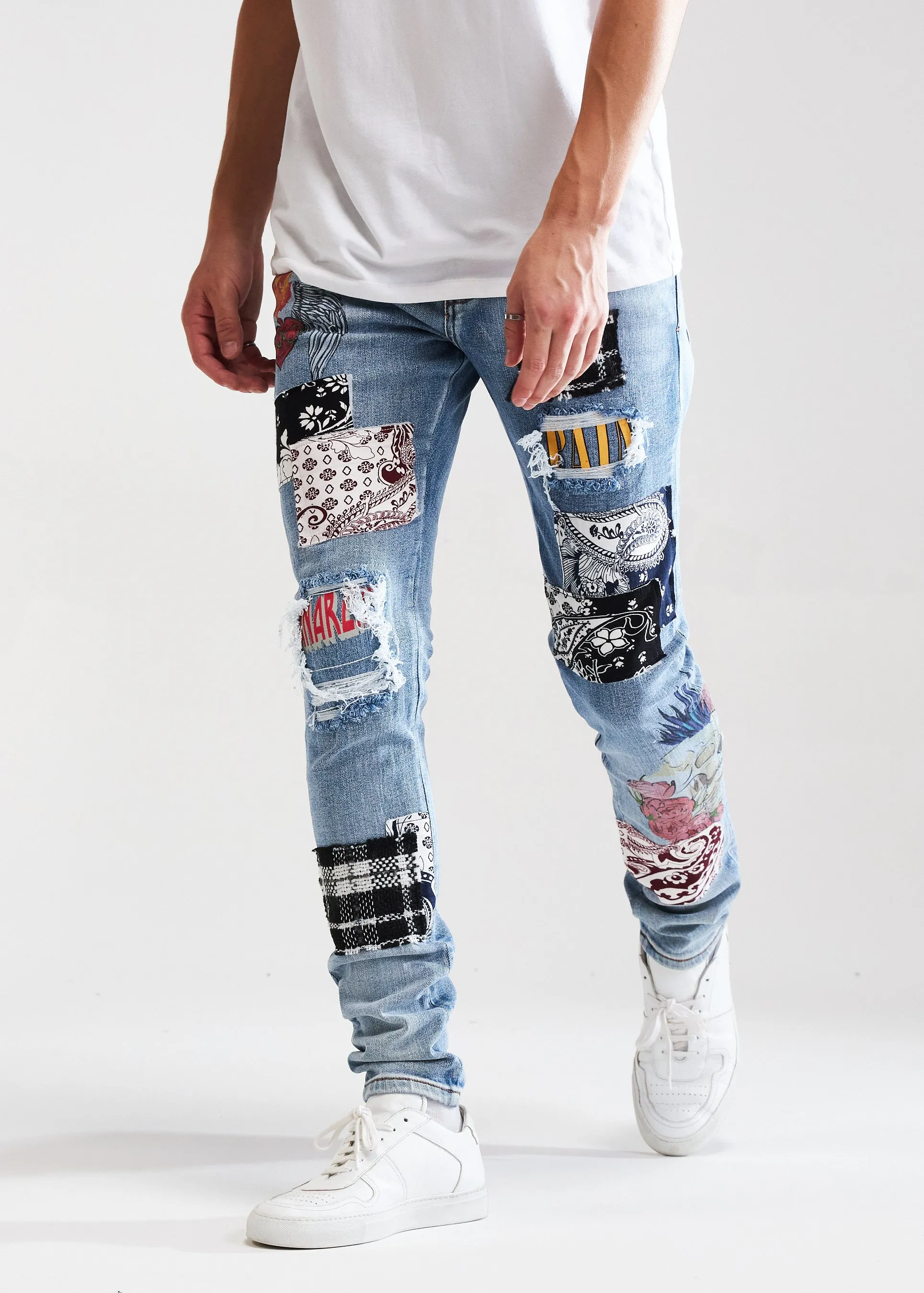 Arcadia Denim (Blue Patchwork)