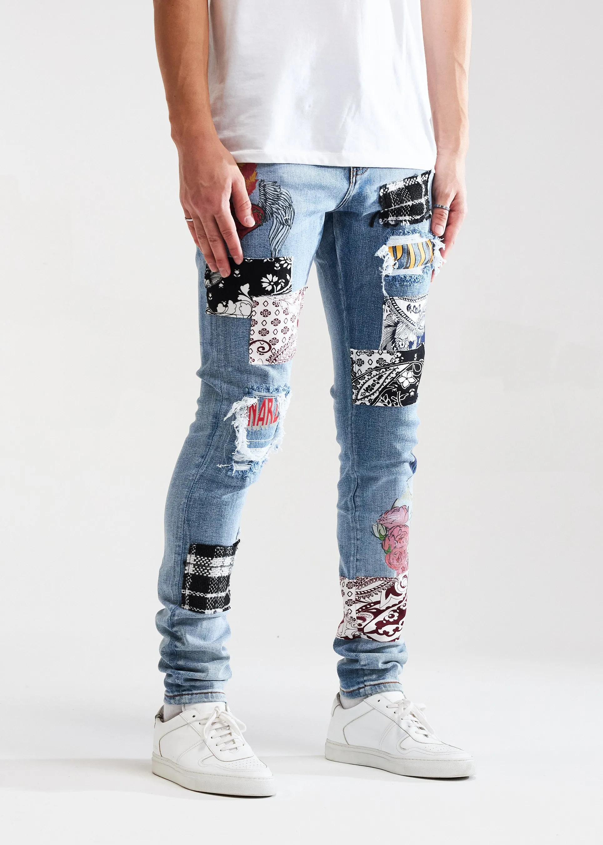 Arcadia Denim (Blue Patchwork)