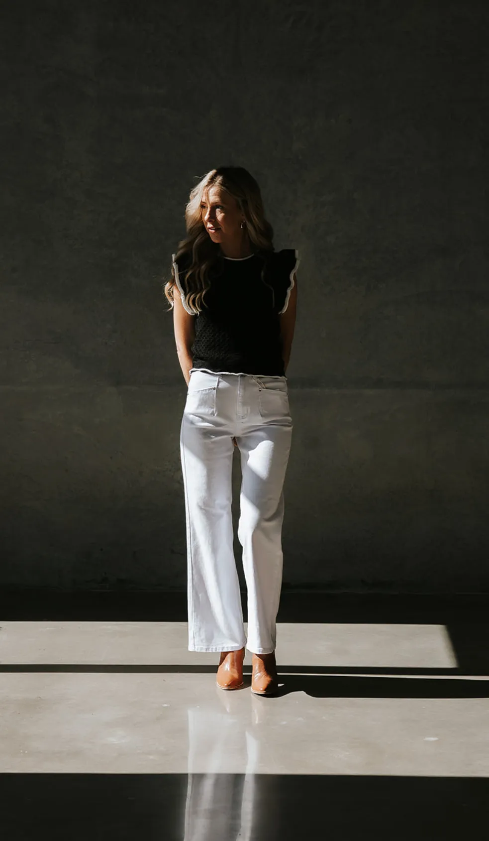 Blanc White Wide Leg Jean