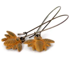 Busy Bee Charm Earrings