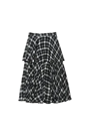 Camille Plaid Print Skirt