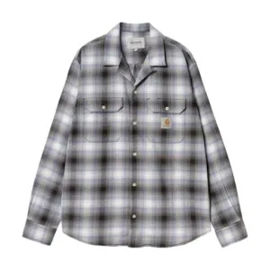 Carhartt WIP Blanchard L/S Shirt Check, Charm Blue