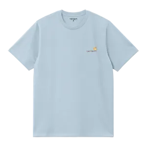 Carhartt WIP S/S American Script T-Shirt - Frosted Blue