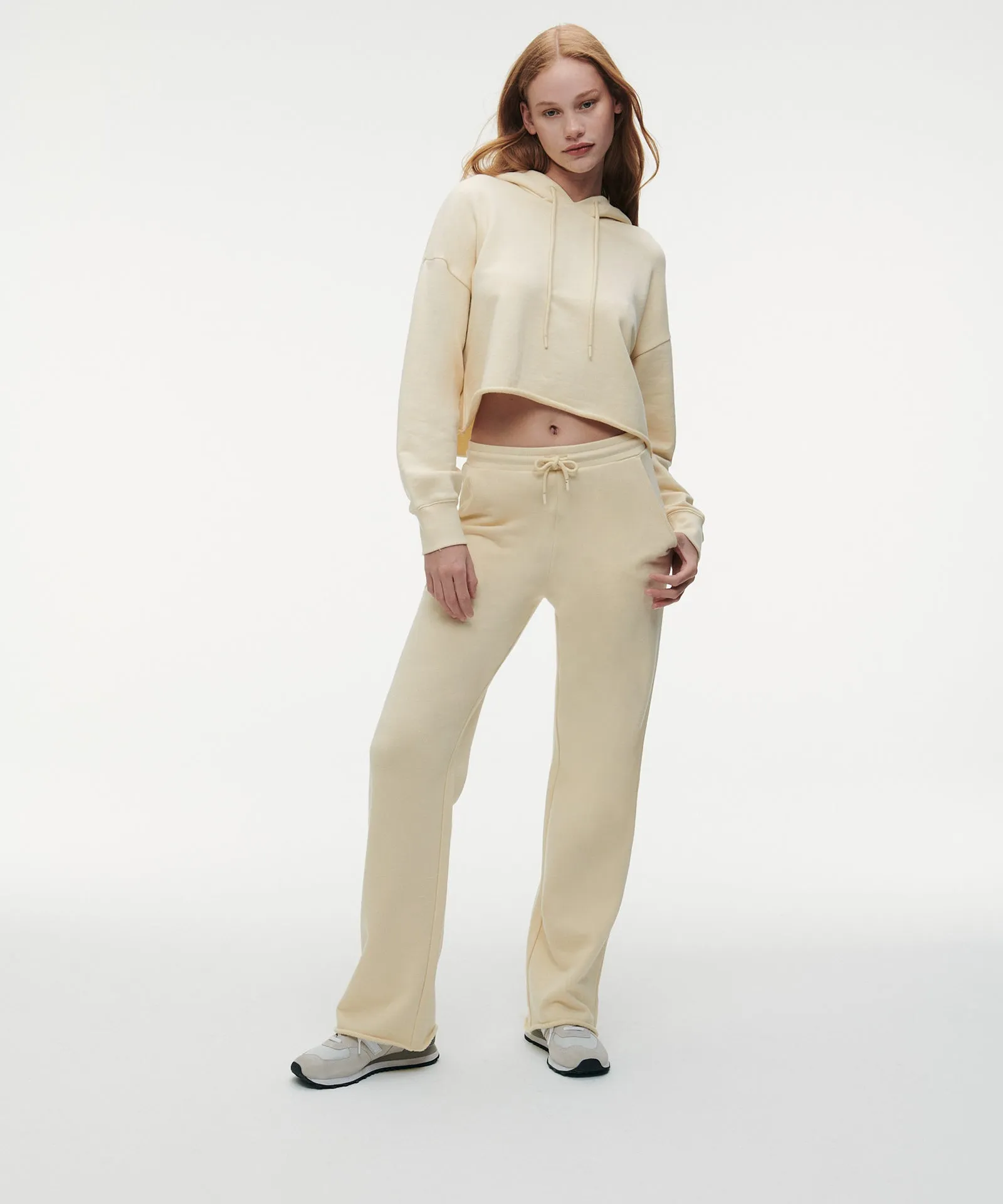 Cashmere Terry Wide Leg Pants