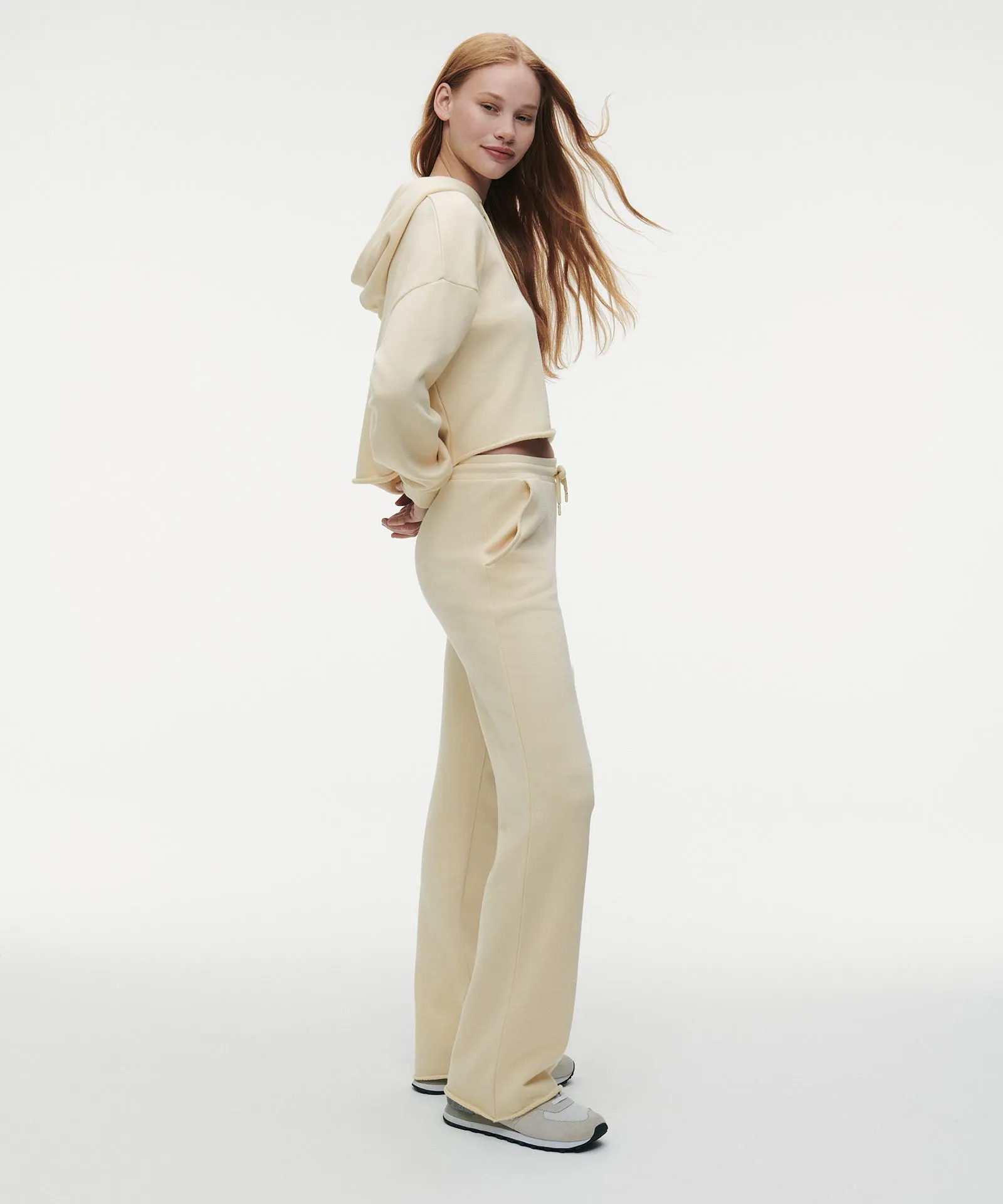 Cashmere Terry Wide Leg Pants