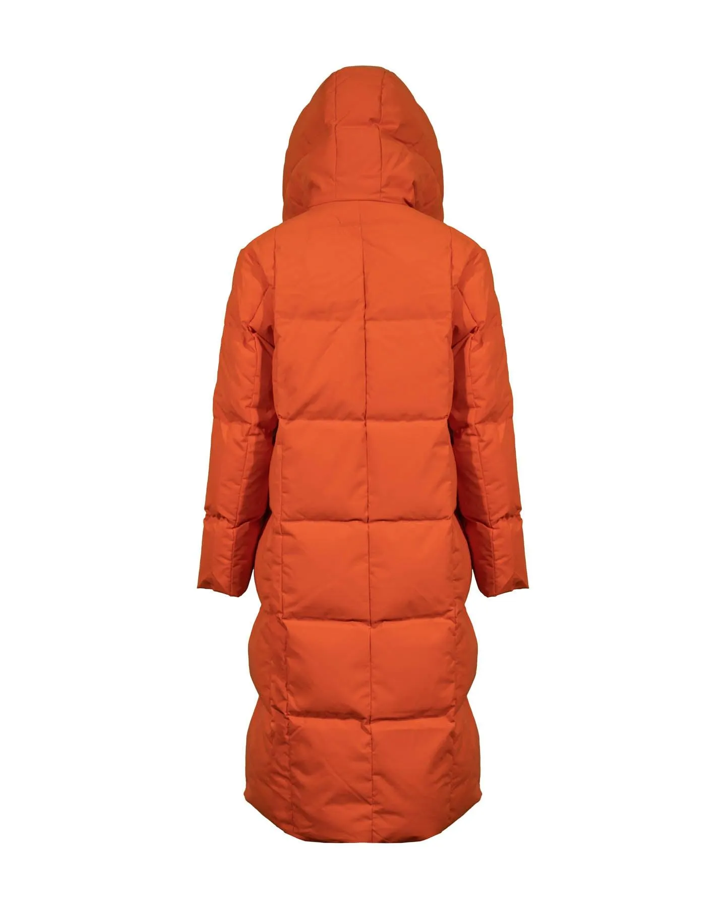 Cocoon Hood Long Down Coat