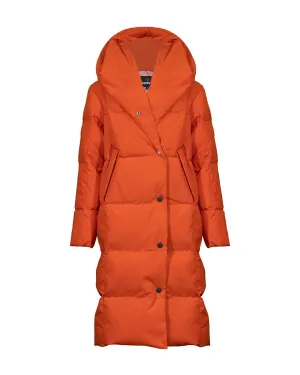 Cocoon Hood Long Down Coat