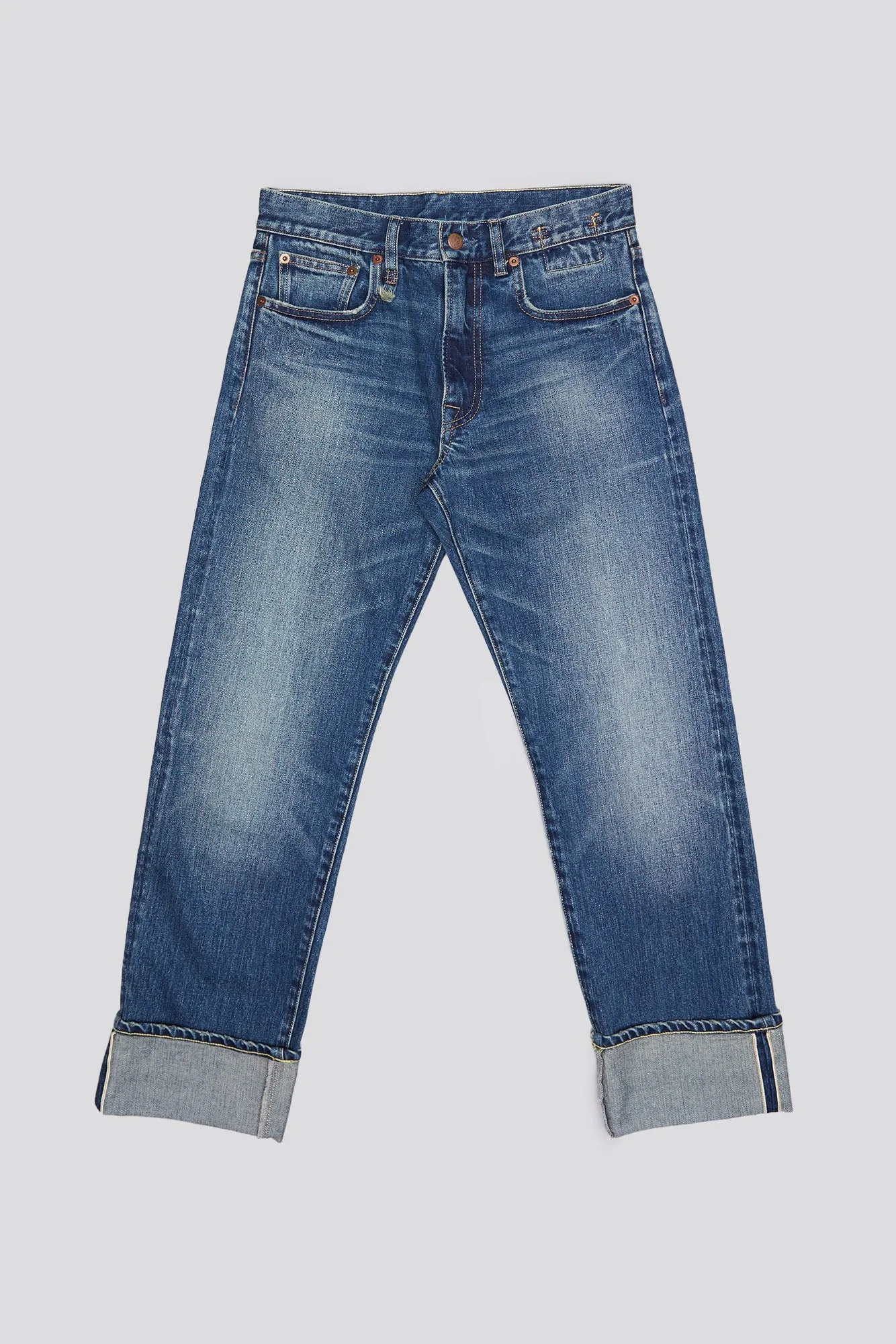 CUFFED ROMEO JEAN - CASLON SELVEDGE BLUE