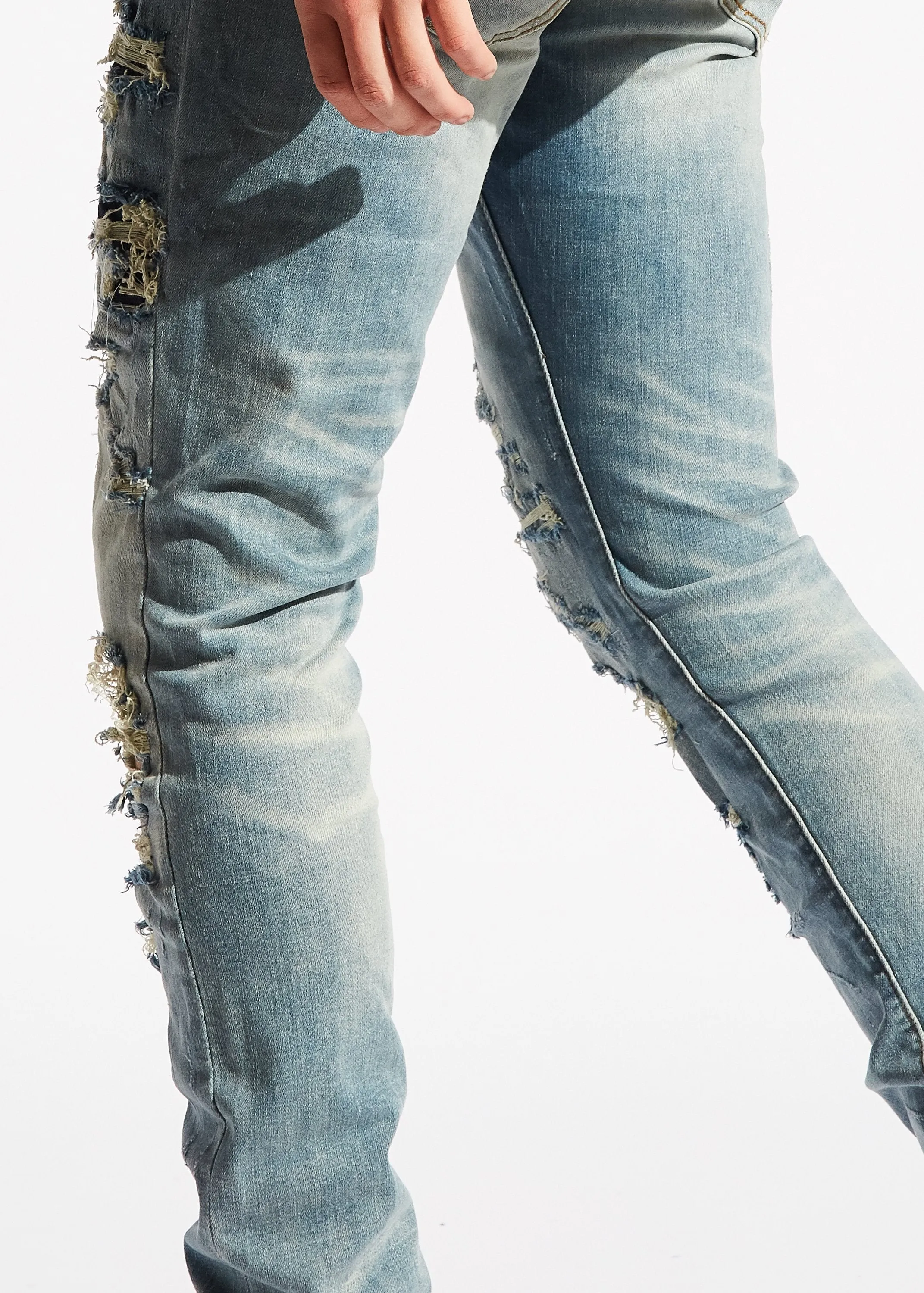 Darleen Standard Denim (Blue Distressed)