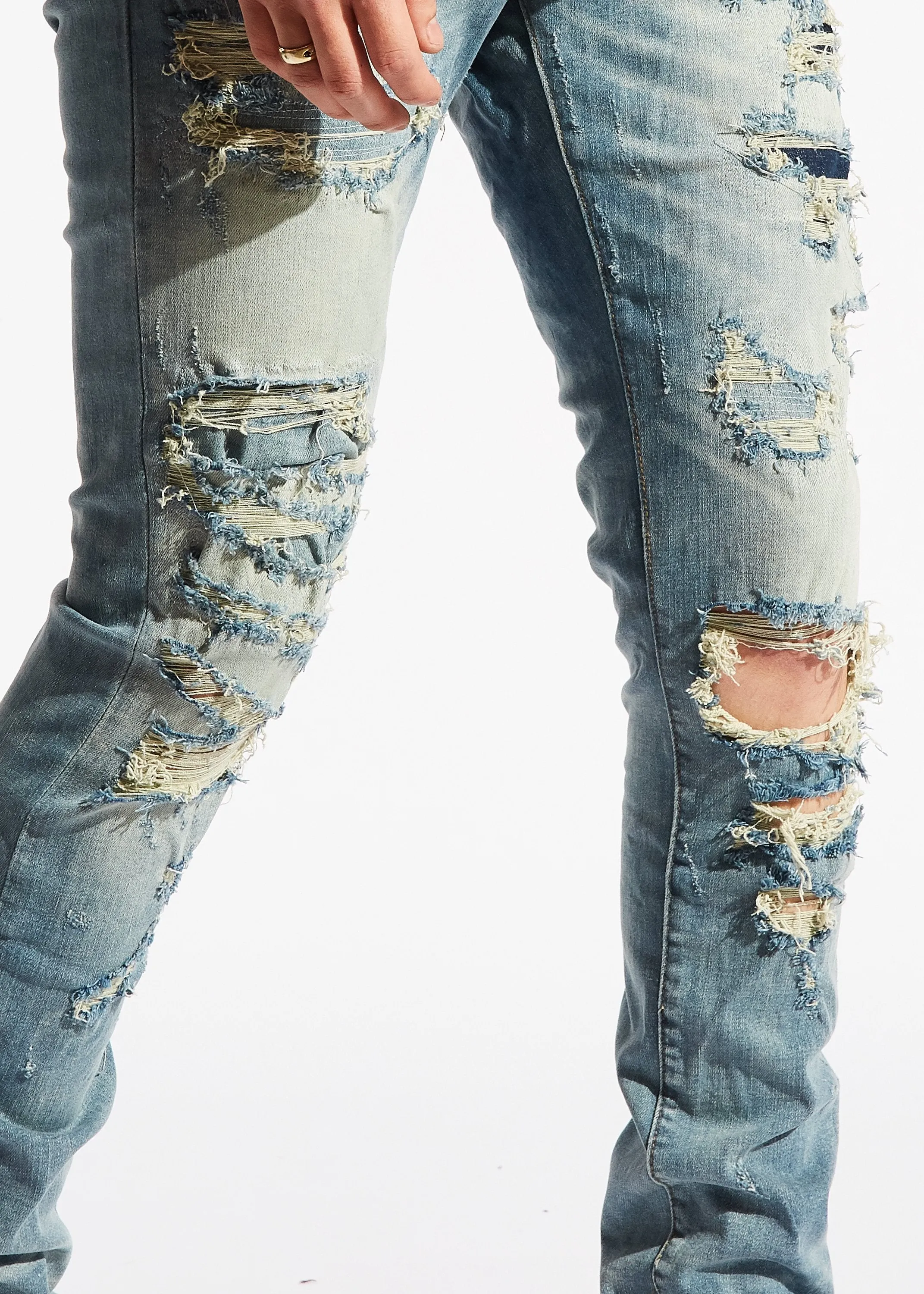 Darleen Standard Denim (Blue Distressed)