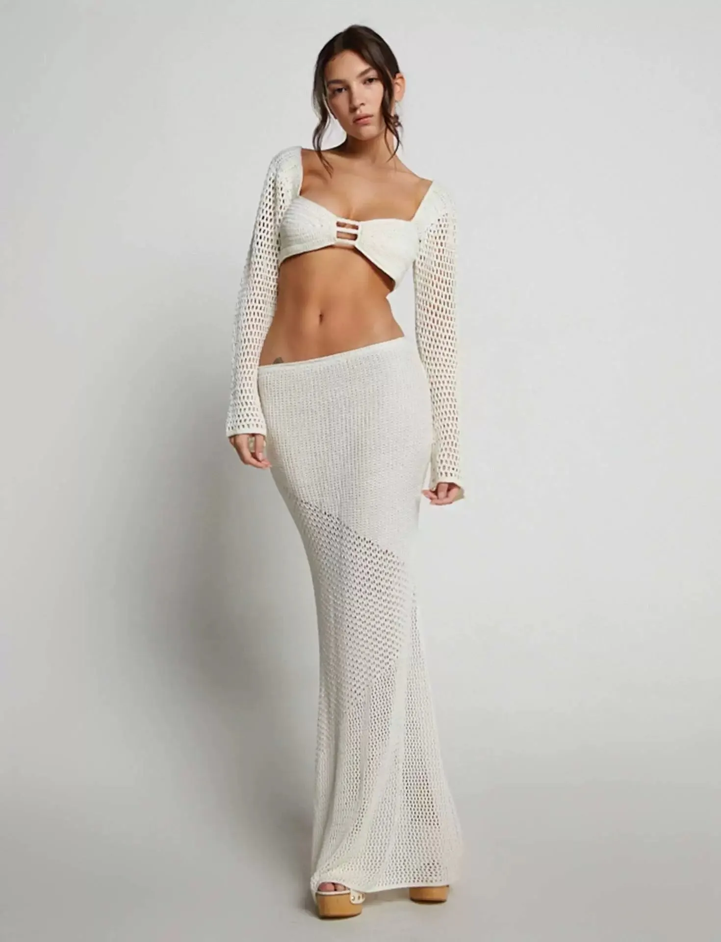 Elani Knit Maxi Skirt Set