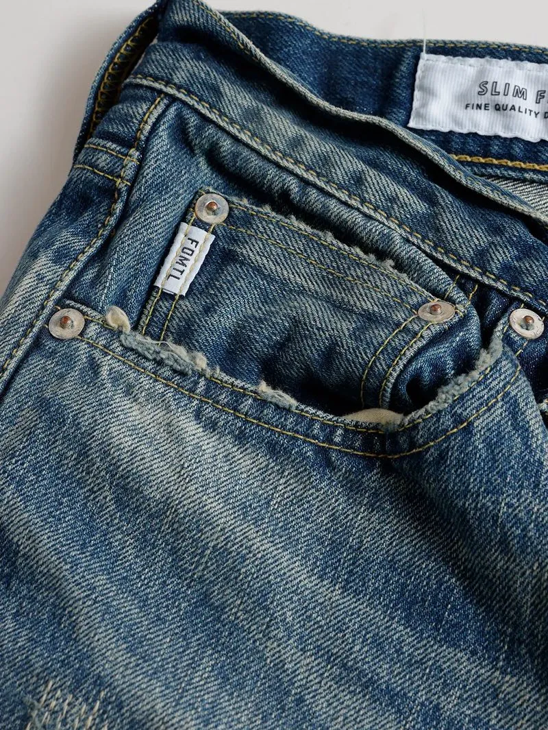 FDMTL Patchwork MG116 Classic Straight Jeans