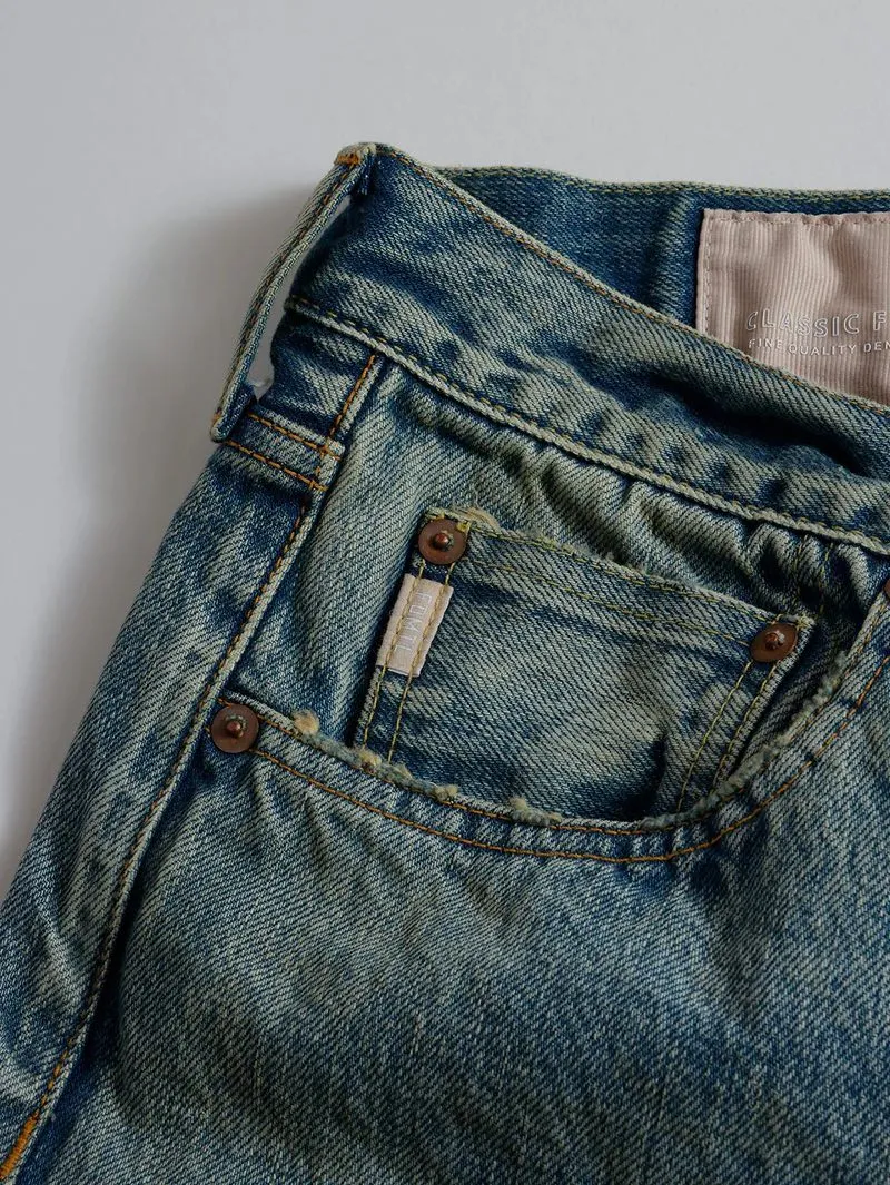 FDMTL Patchwork MG118 Classic Straight Selvedge Jeans