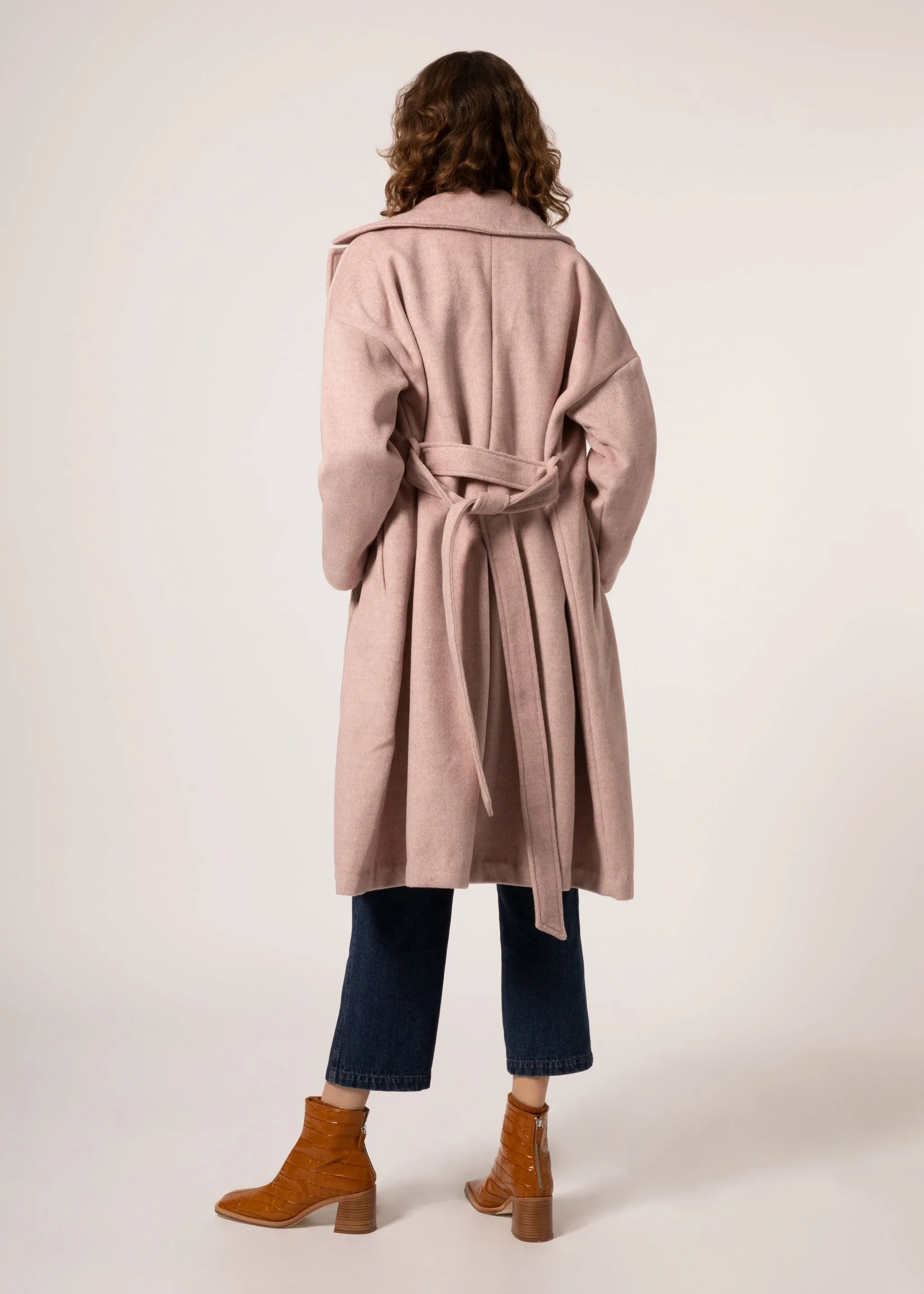 FRNCH Santiago Lilac Trench Coat