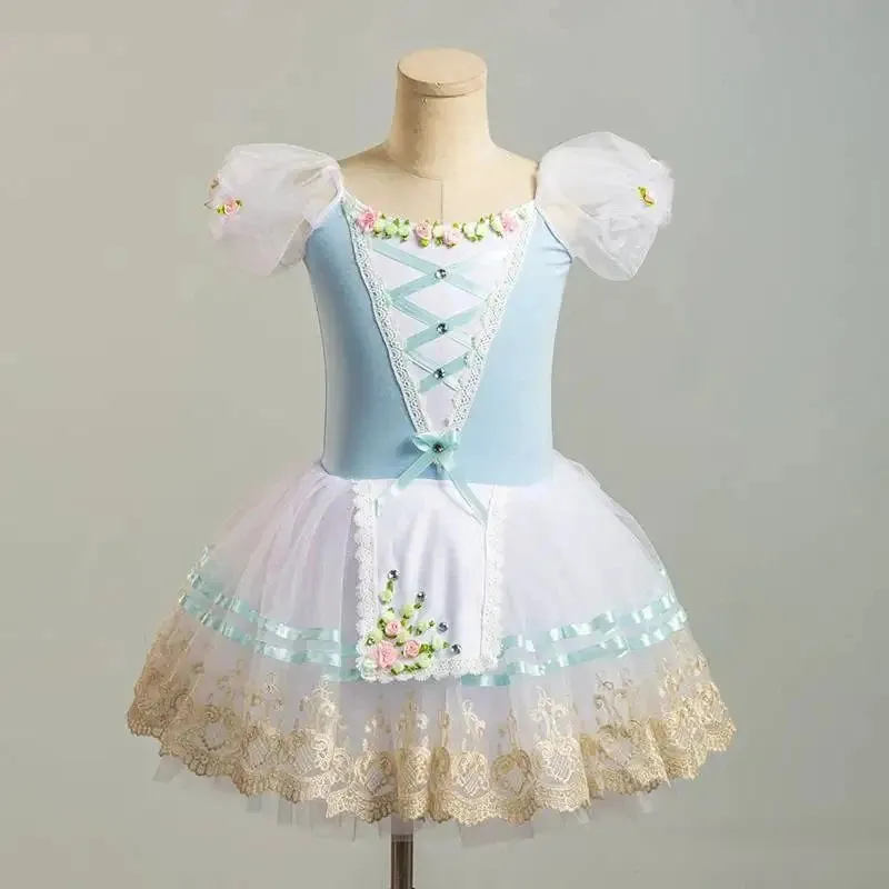 Girls Competition Ballerina Tutu Maiden Dress