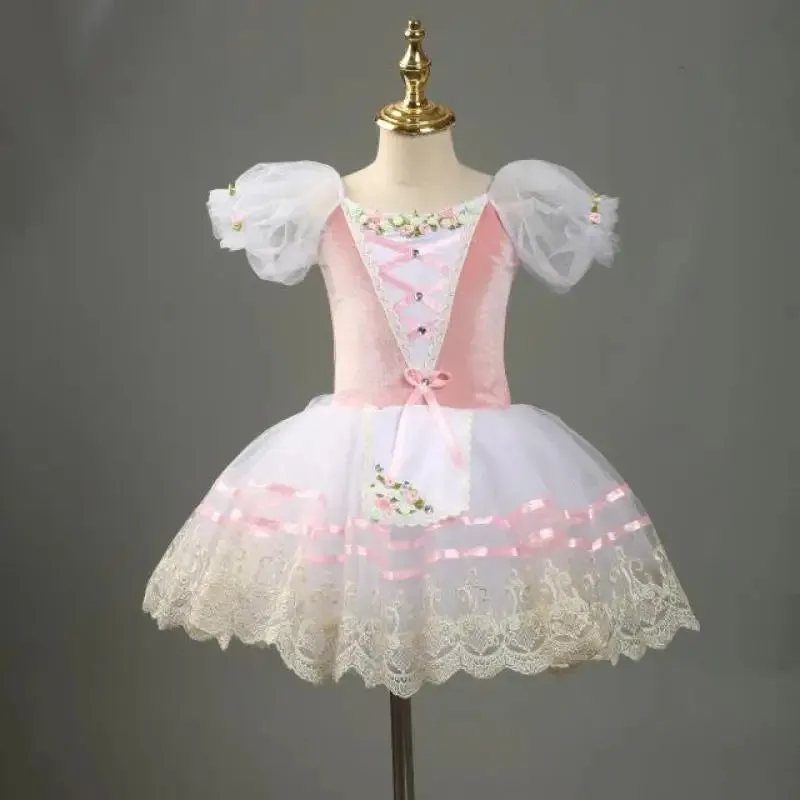 Girls Competition Ballerina Tutu Maiden Dress