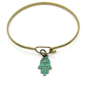 Hamsa Hand Charm Bracelet, Necklace, or Charm Only