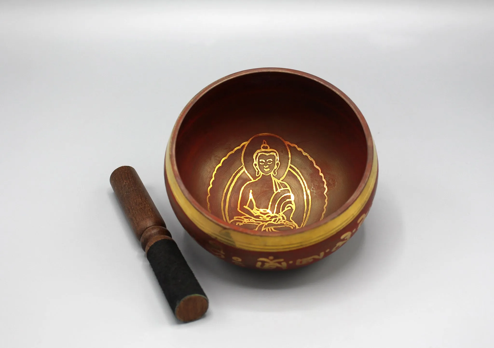 Hand Painted Amitabh Buddha Singing Bowl