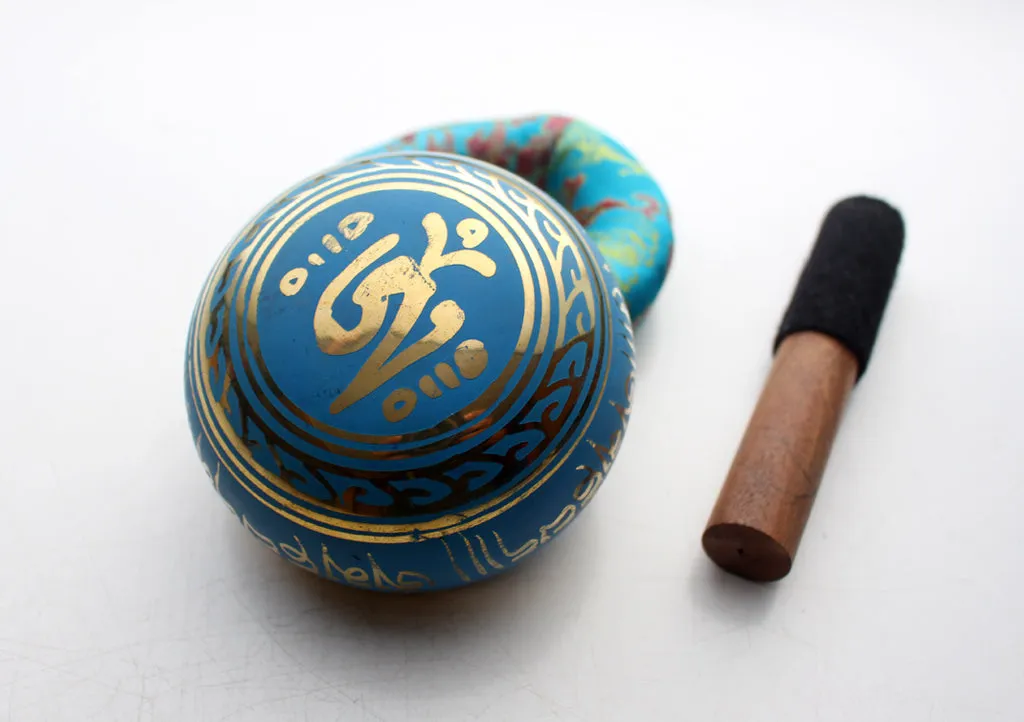 Hand Painted Endless Knot Singing Bowl 3.5"