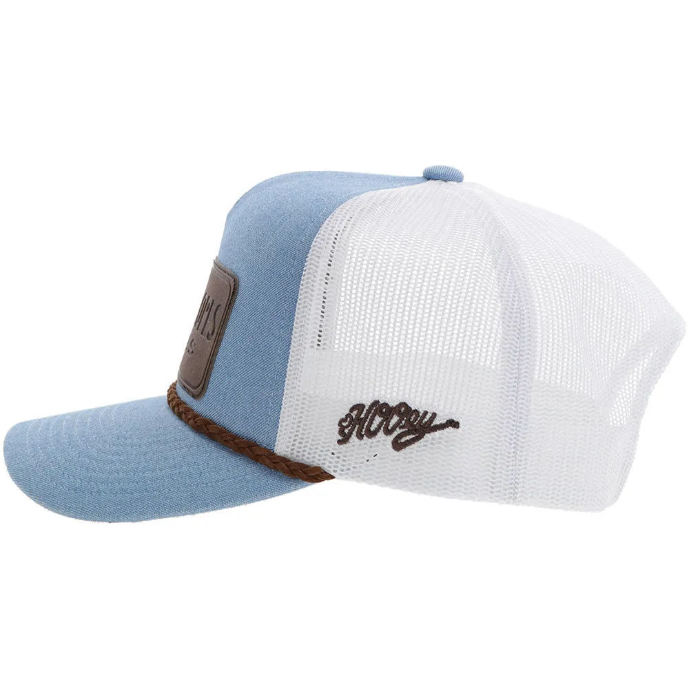 Hooey Cactus Ropes 5 Panel Trucker Hat Denim