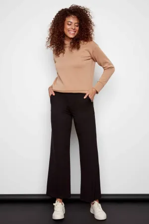 ILTM Roxanne Solid Wide Leg Ponte Pants