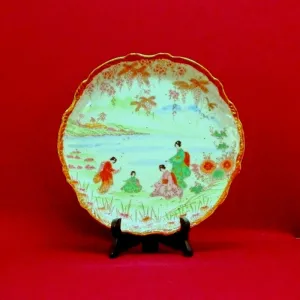 Japanese Geisha Girl Porcelain Plate