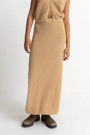 Joni Knit Midi Skirt Sand