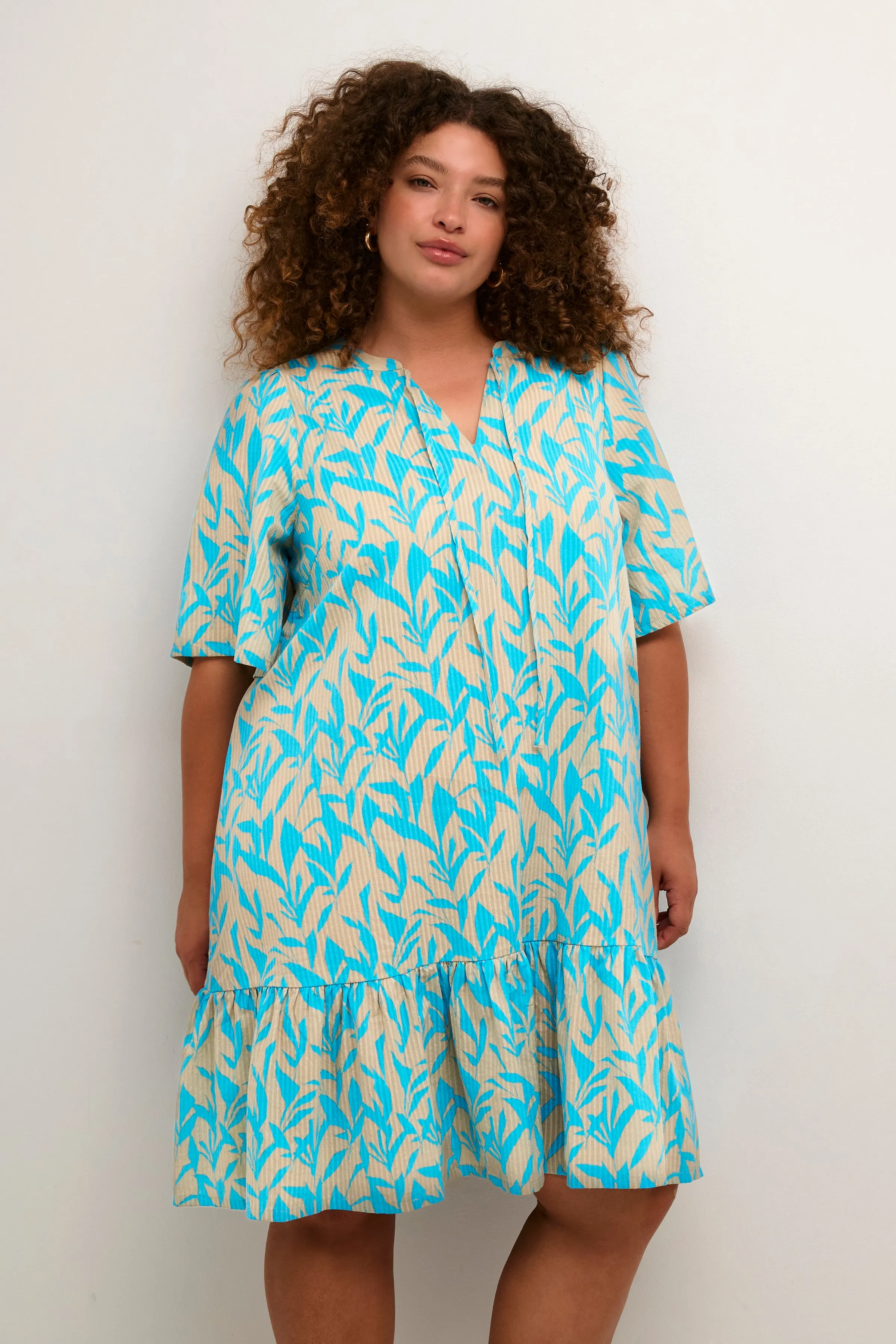 Kaffe Curve Loren Dress in Blue