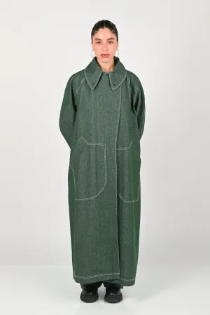 KATALYST 'Aerial' Coat in Evergreen Denim