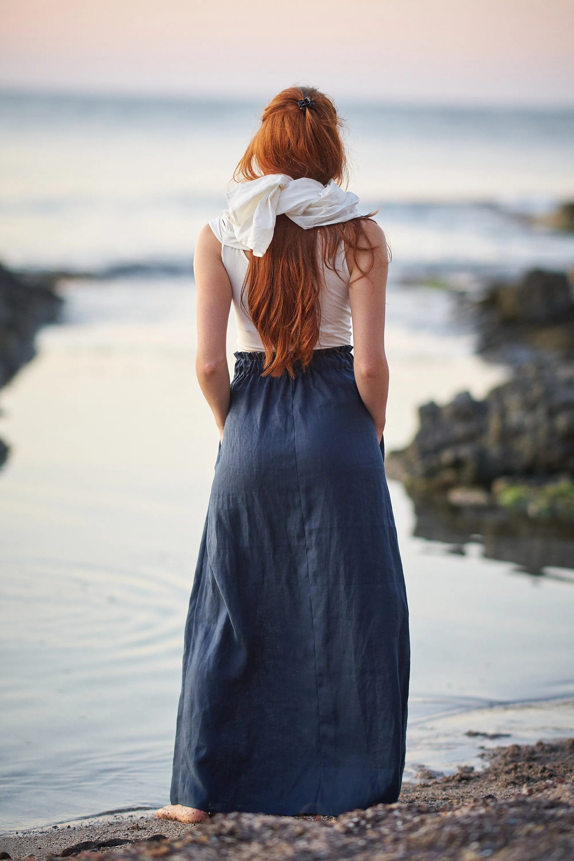 Linen Maxi Skirt