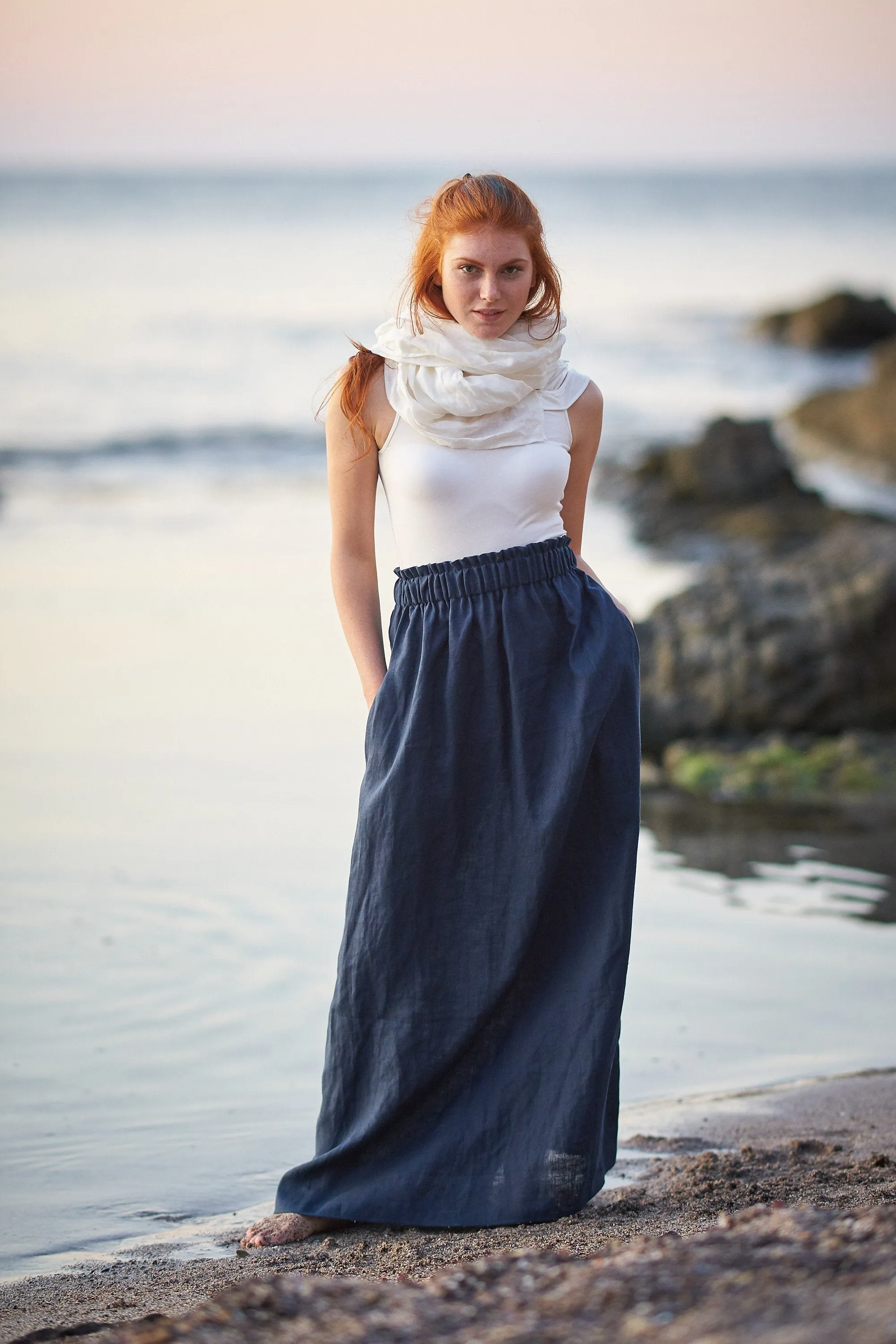 Linen Maxi Skirt