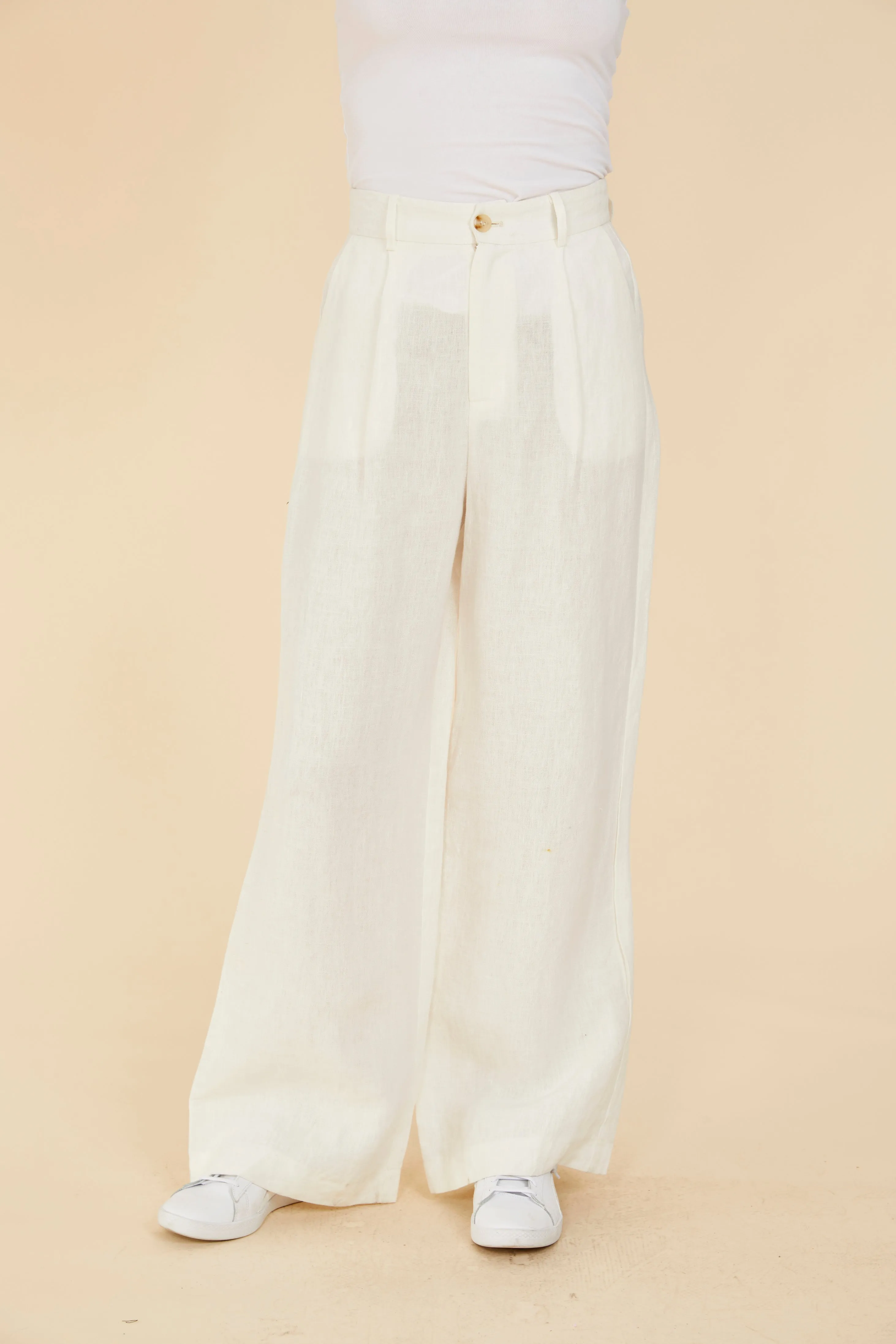 Linen Wide Leg Pants