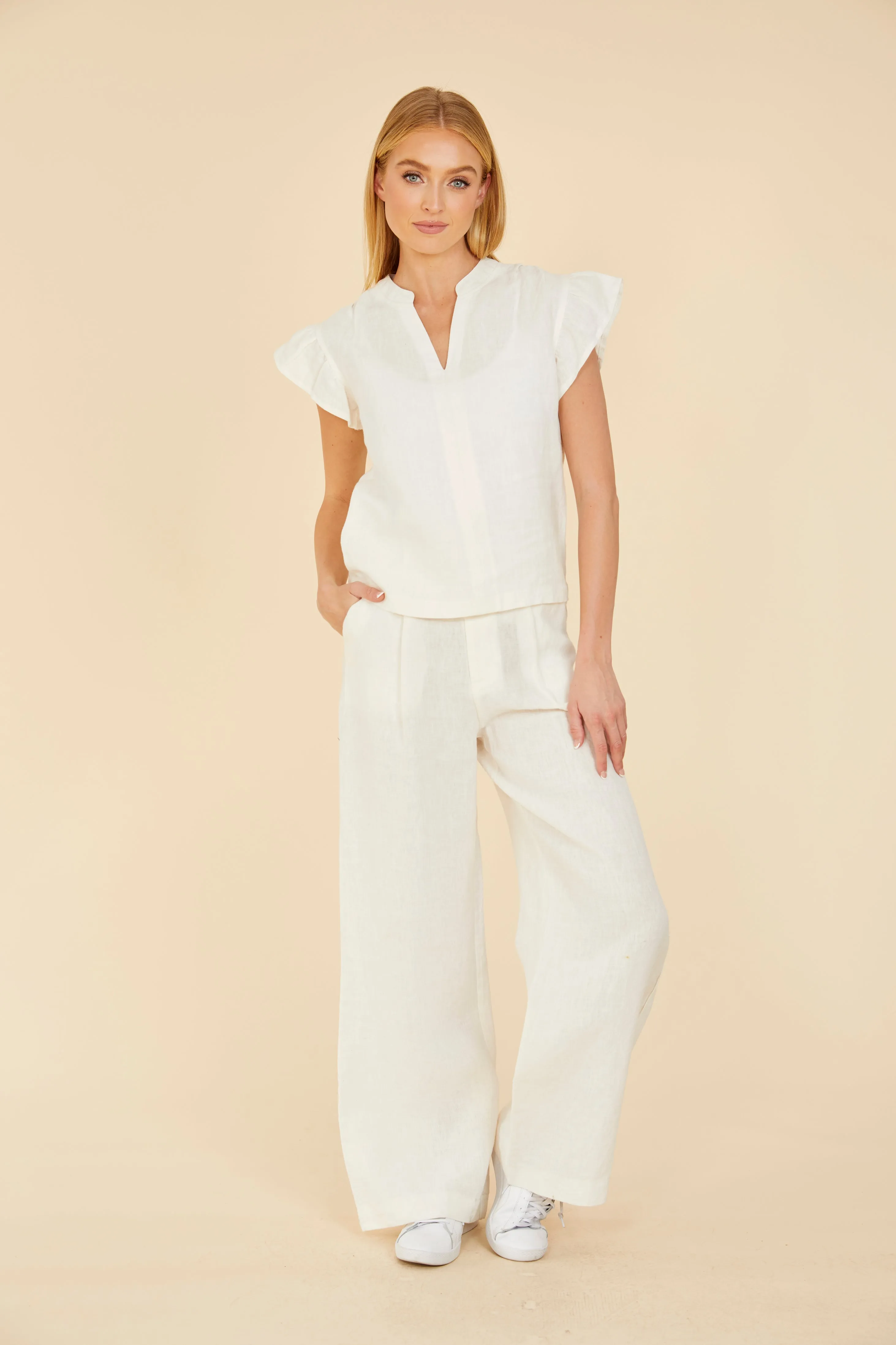 Linen Wide Leg Pants