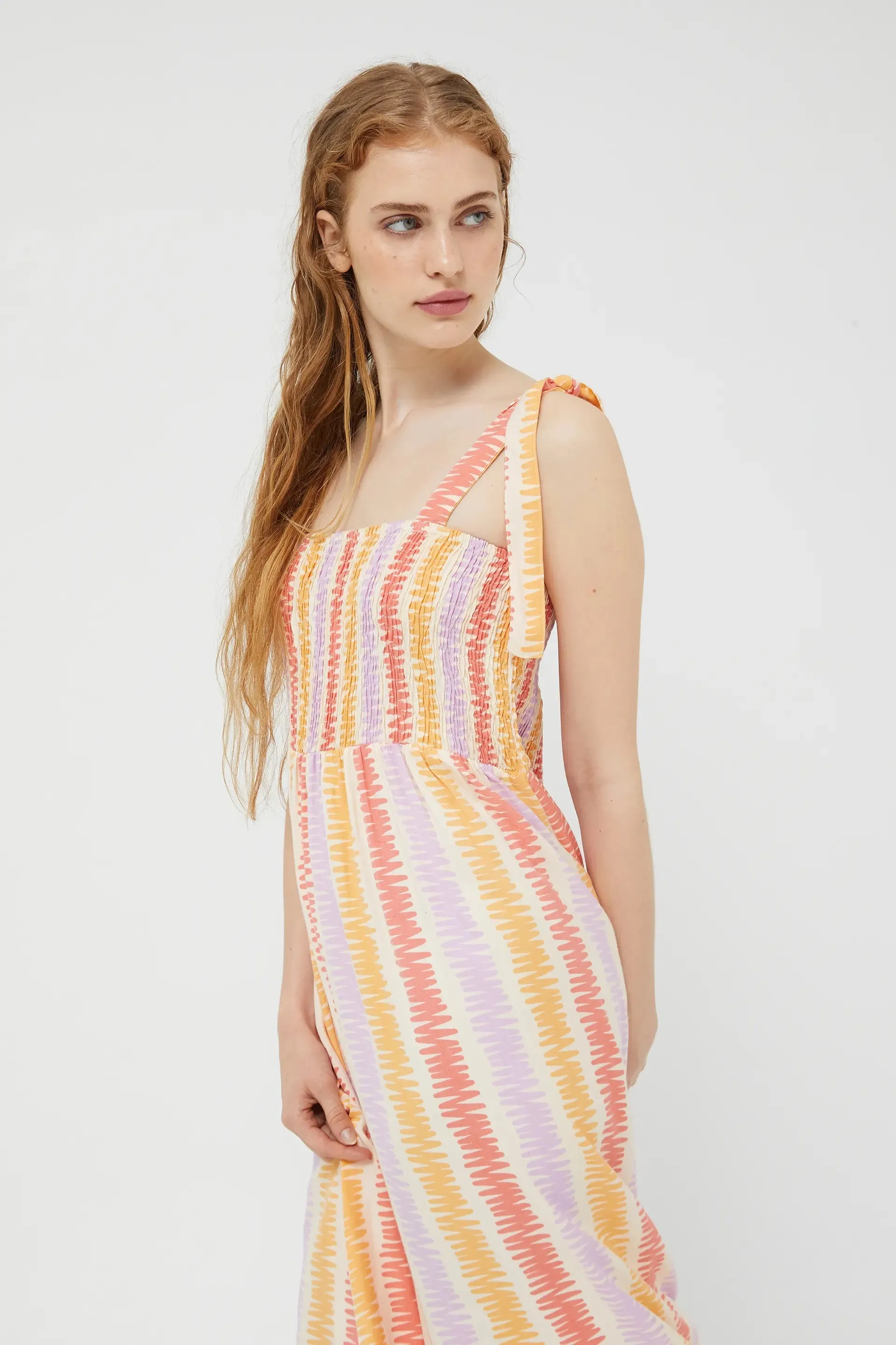 Lines Midi Dress