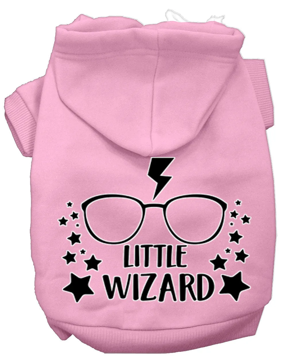 Little Wizard Screen Print Dog Hoodie Light Pink Xxl