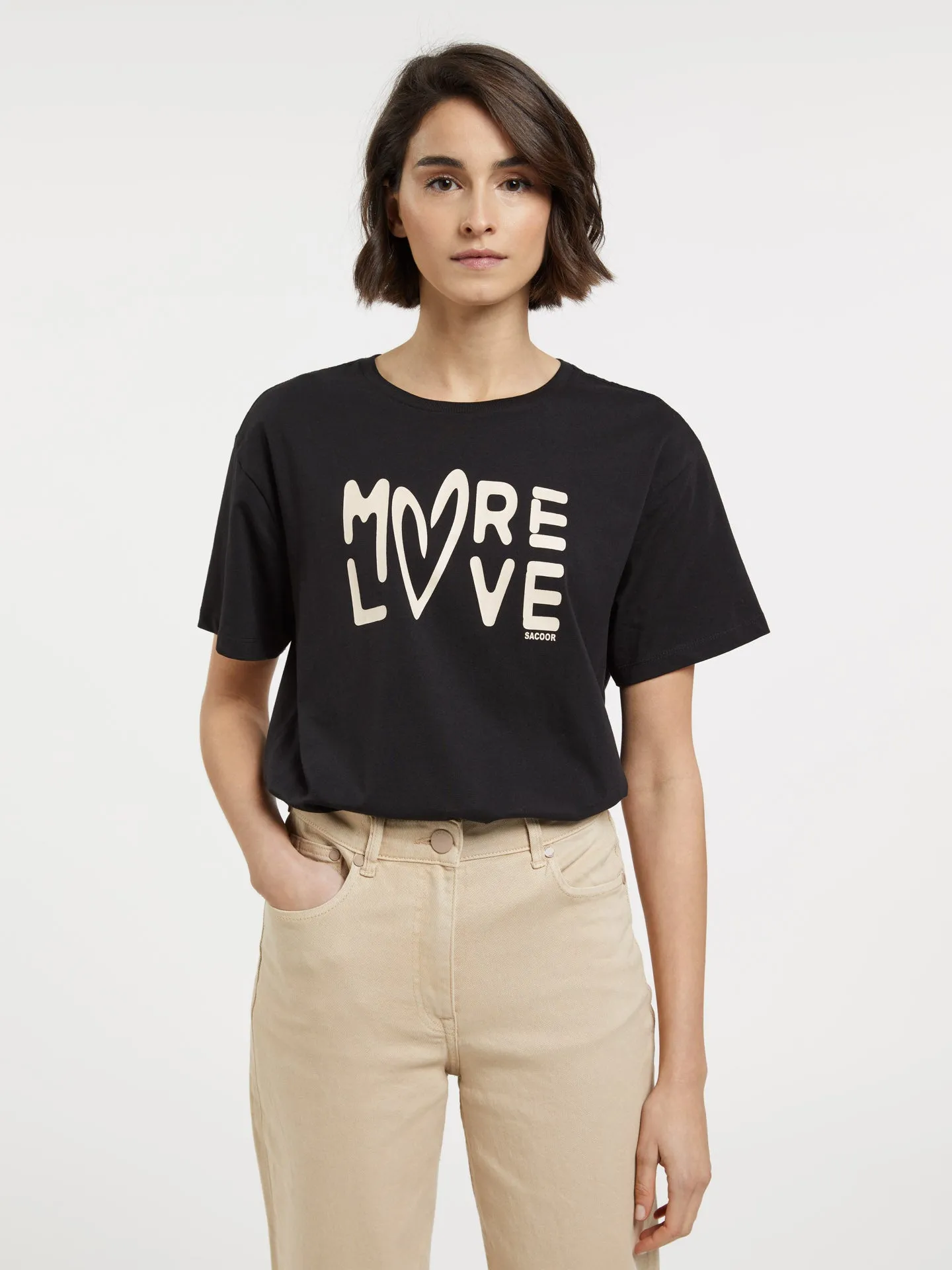 More Love Print T-shirt