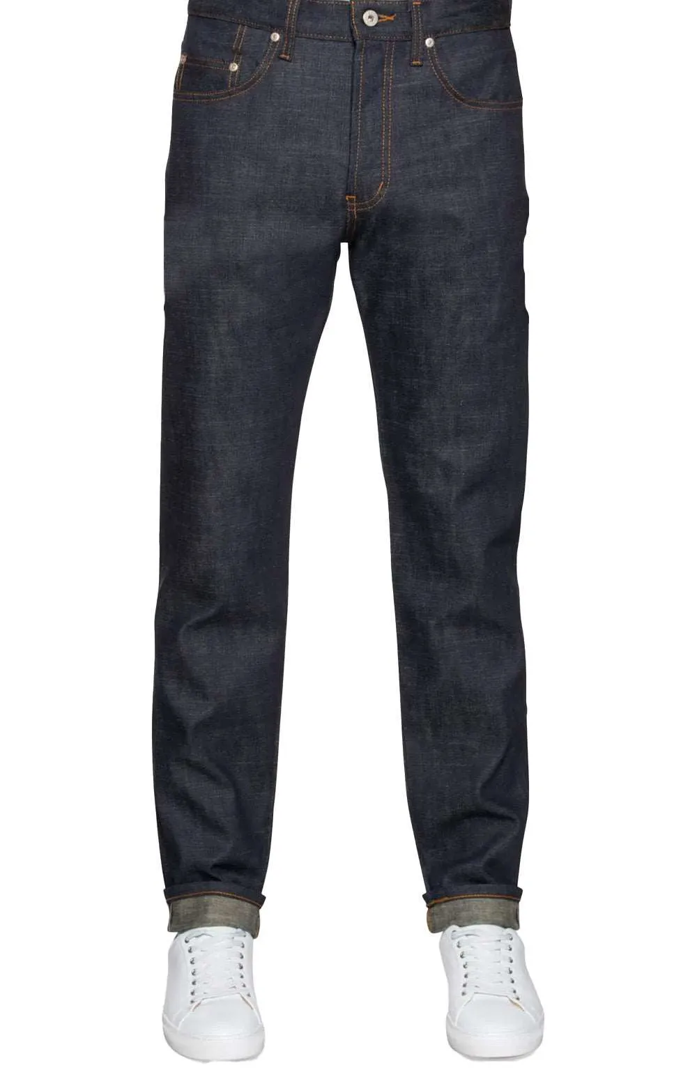 Naked & Famous Denim Easy Guy Indigo Slub Stretch Selvedge Jeans