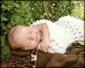 Newborn White Clouds Cocoon