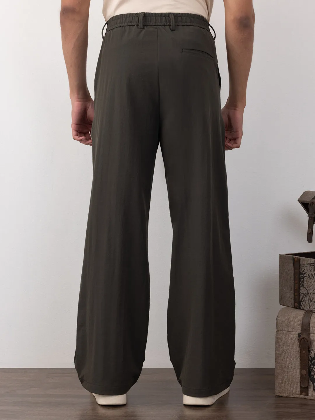 Olive Wide Leg Pants