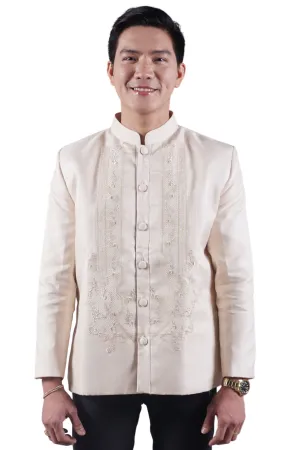 Premium Coat Barong Tagalog Cocoon Groom - Laurente JN32