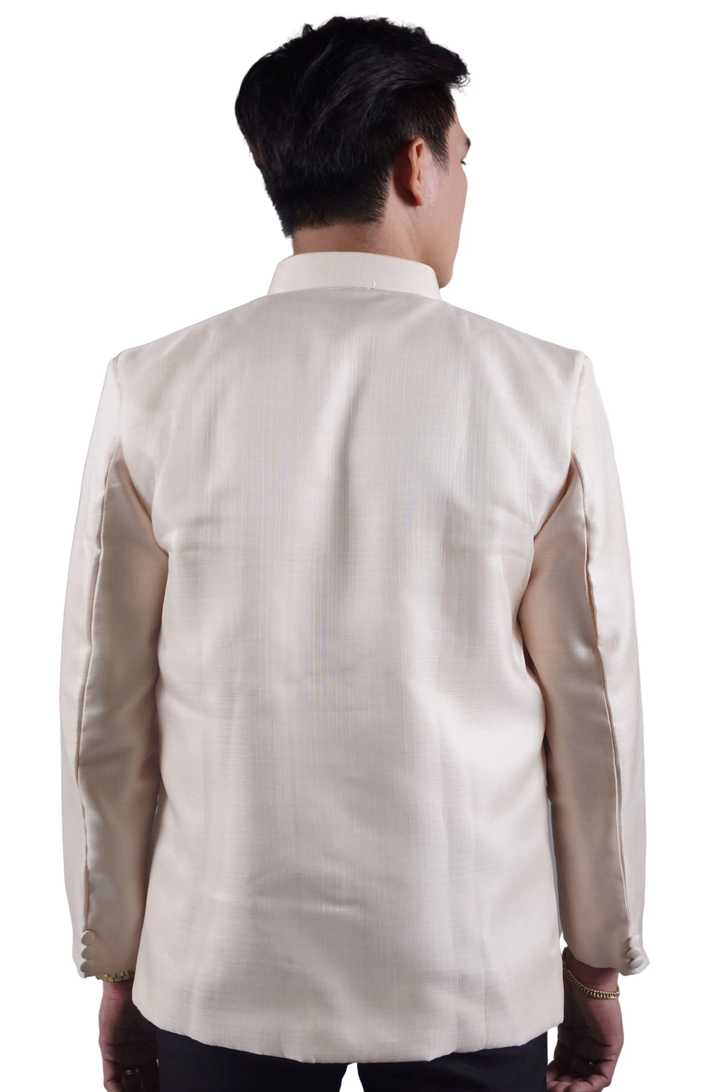 Premium Coat Barong Tagalog Cocoon Groom - Laurente JN32