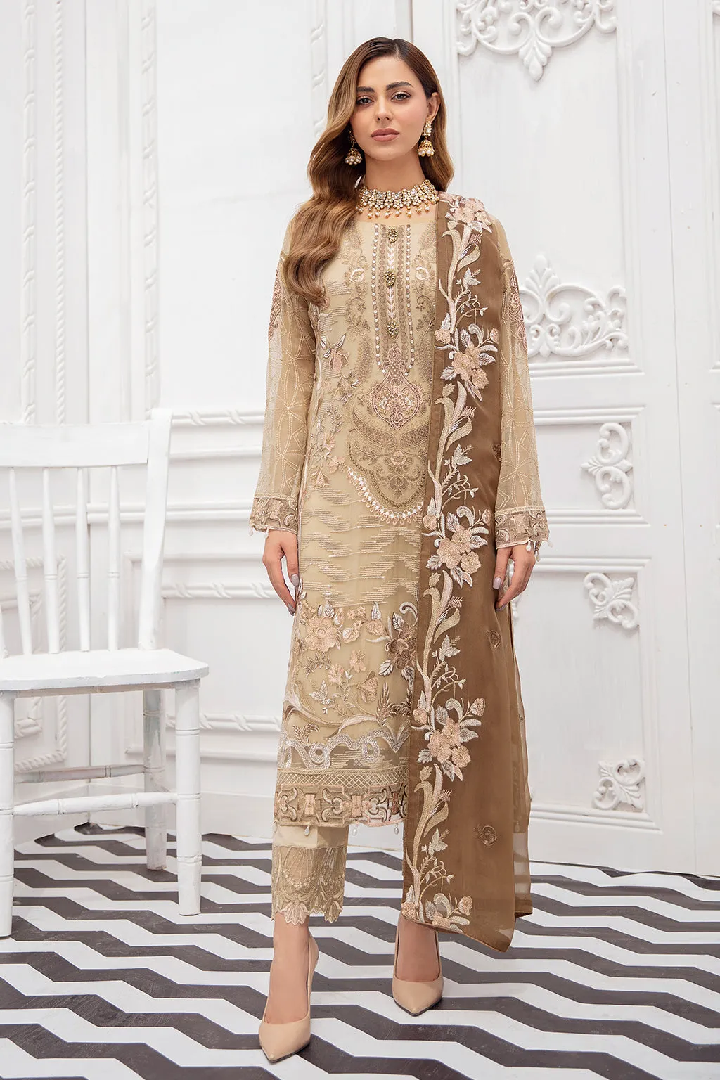 Ramsha Rangoon Chiffon Collection Vol-8 – D-809