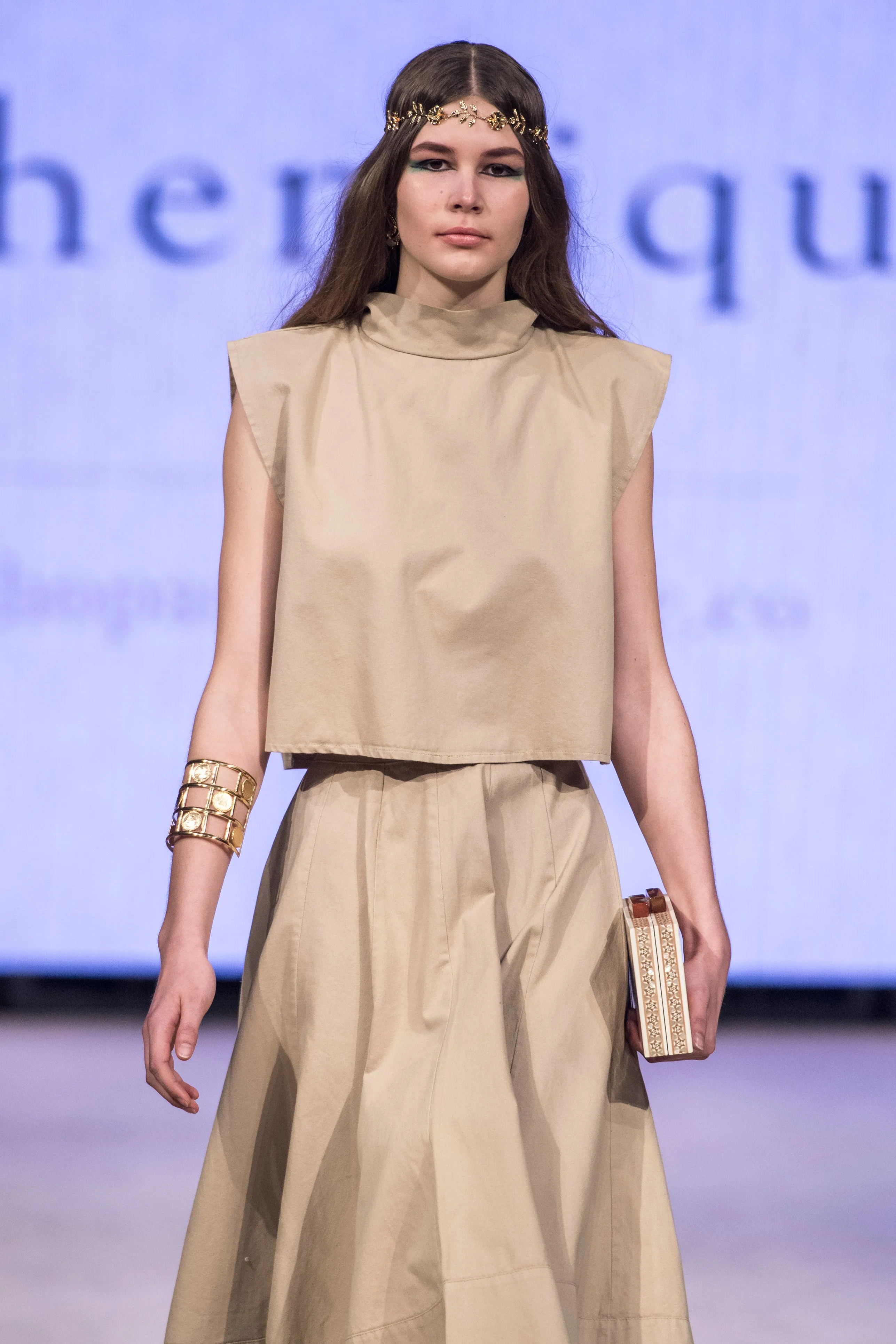 Runway Collection Kenton Skirt Set- Camel