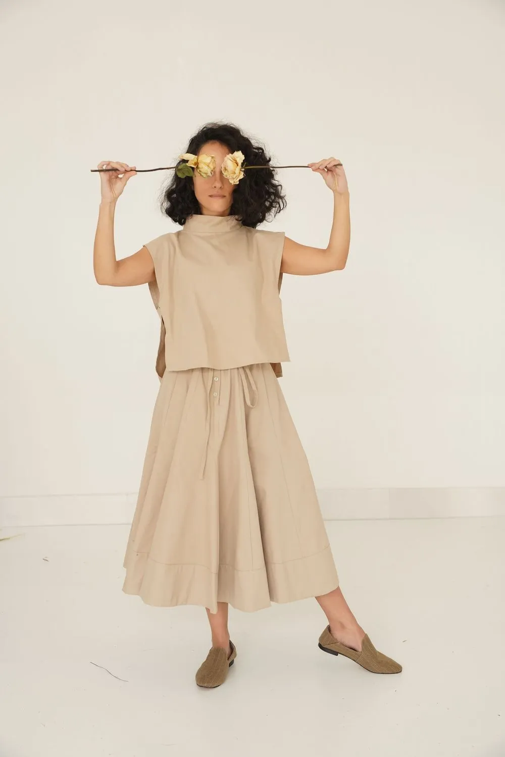 Runway Collection Kenton Skirt Set- Camel