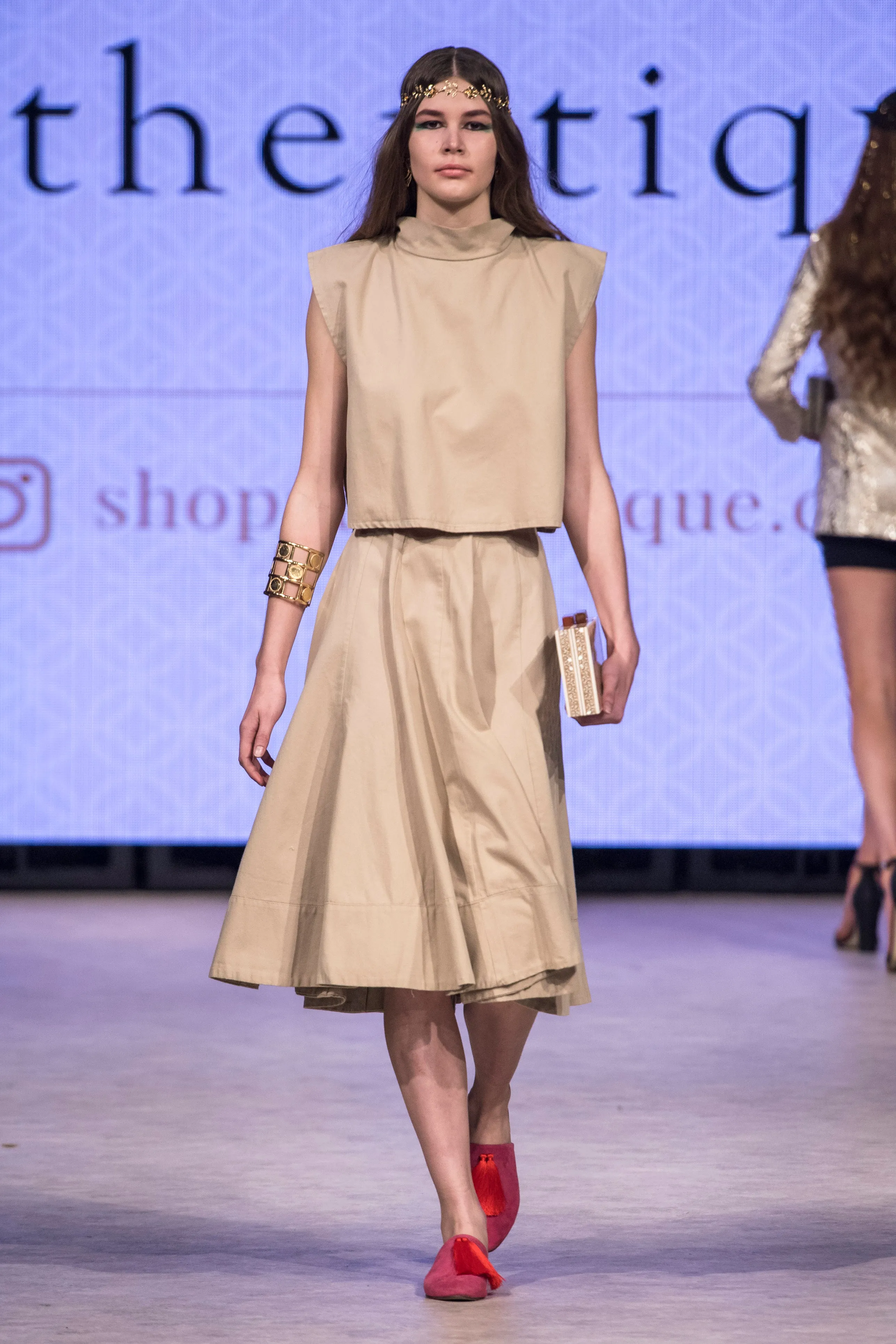 Runway Collection Kenton Skirt Set- Camel