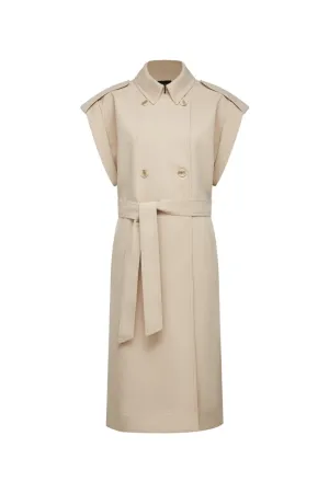 Sleeveless Regular Fit Trench Coat