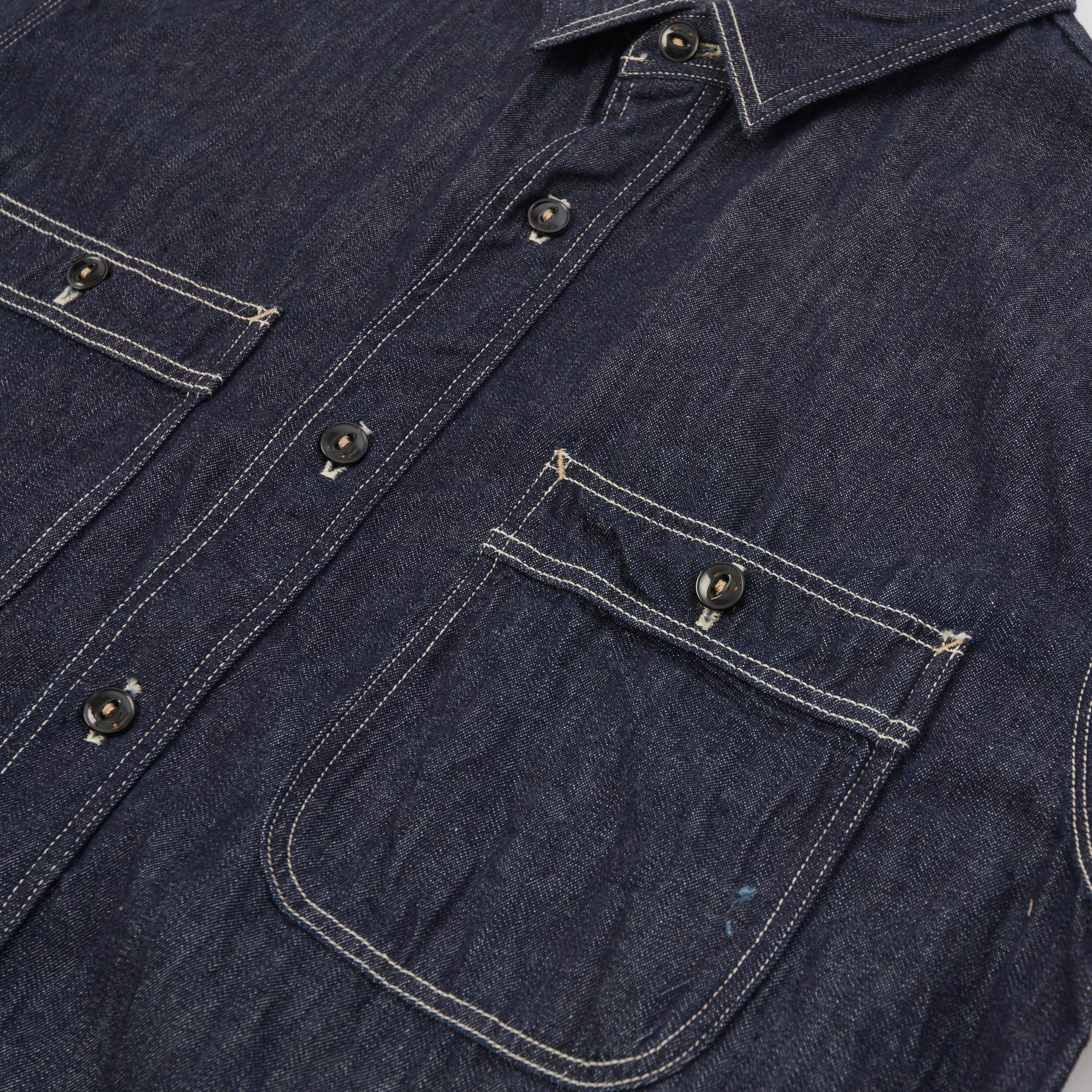 Spellbound 46-157E Denim Work Shirt - Rinsed