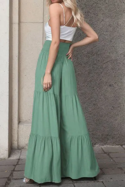 Tied Wide Leg Beach Pants